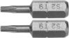 Насадка викруткова: TORX Т9 x 25 мм, HEX 1/4, AISI S2, 2 шт Yato YT-77901