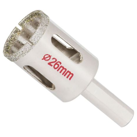 Алмазна коронка по кераміці та склу Ø26мм SIGMA 1541261