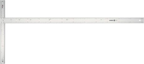 Алюминиевый угольник 1200 x 390 мм с разметкой углов 15-75° Vorel 18372