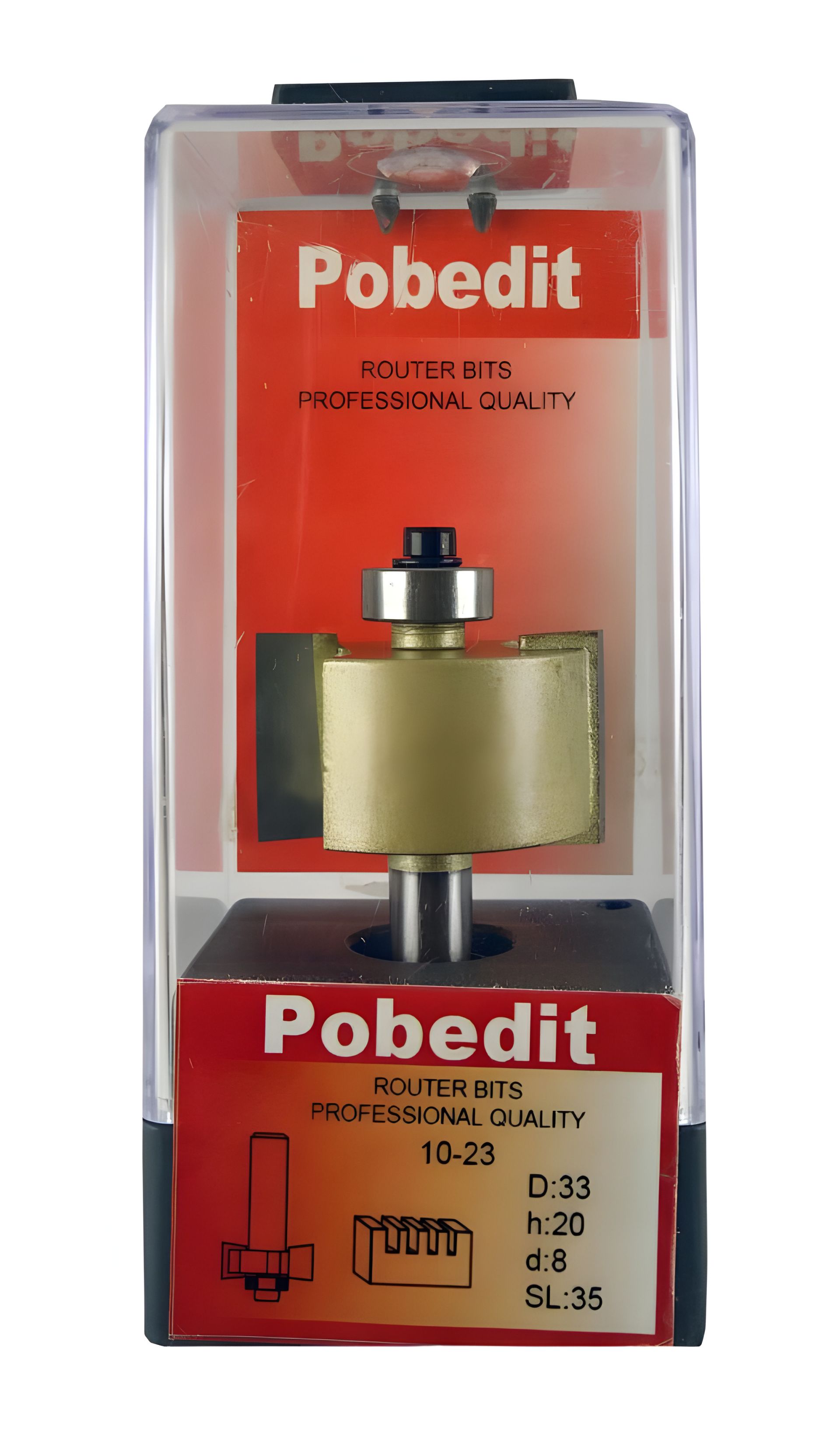 Фреза для вибірки чверті D-33мм, H-20мм, d-8мм Pobedit P-1023-08-20 Фреза для вибірки чверті D-33мм, H-20мм, d-8мм Pobedit P-1023-08-20