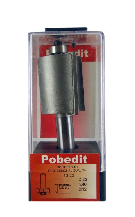 Фреза для вибірки чверті D-33 мм, H-40 мм, d-12 мм Pobedit (модель P-1023-12-40) Фреза для вибірки чверті D-33 мм, H-40 мм, d-12 мм Pobedit (модель P-1023-12-40)