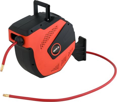 Пневматичний шланг з автозмотуванням на котушці 9.5 мм 15 м Yato YT-24245 Пневматичний шланг з автозмотуванням на котушці 9.5 мм 15 м Yato YT-24245