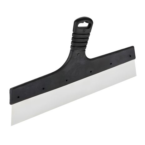Шпатель для венецианской штукатурки 350 мм, нержавеющая сталь, пластмассовая рукоятка Topex 13A530 Шпатель для венецианской штукатурки 350 мм, нержавеющая сталь, пластмассовая рукоятка Topex 13A530