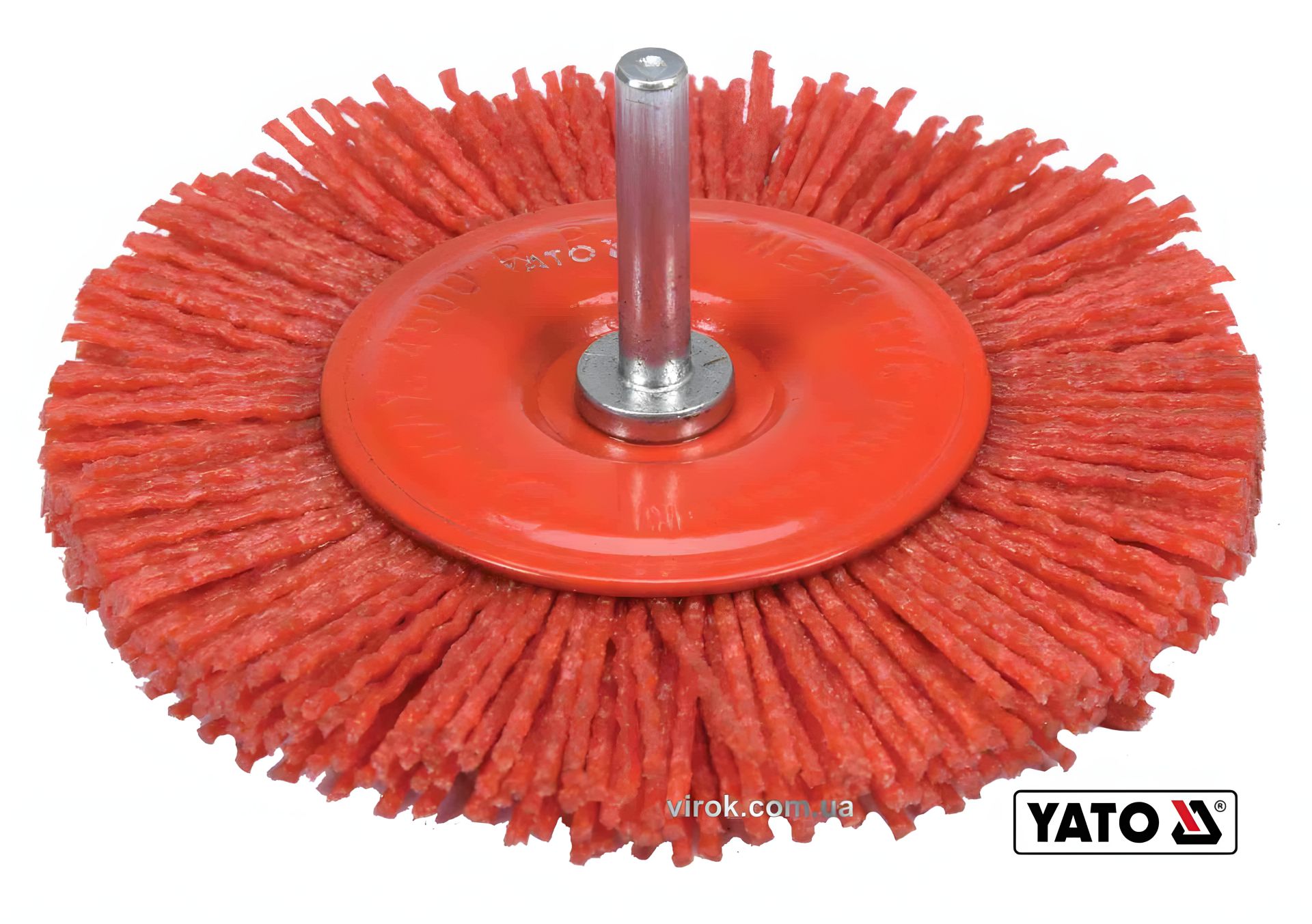 100 мм зачисна нейлонова щітка для дриля Yato YT-47792 100 мм зачисна нейлонова щітка для дриля Yato YT-47792