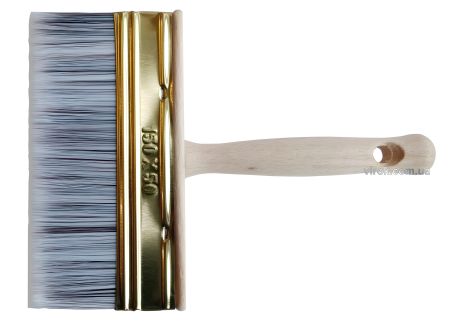 Кисть-макловица для малярных работ 150 х 50 мм SUPER PROFI TM три вида щетины Virok 19V706