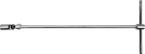 Т-подібний ключ з торцевою головкою М13 мм на кардані, подовжує термін служби машини 180 х 450 мм Yato YT-15278