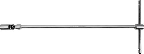 Т-подібний ключ з торцевою головкою М13 мм на кардані, подовжує термін служби машини 180 х 450 мм Yato YT-15278