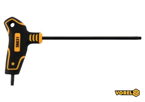 Ключ TORX Т-образный Т15 x 100 x 71 мм Cr-V 6150 Vorel 56631 Ключ TORX Т-образный Т15 x 100 x 71 мм Cr-V 6150 Vorel 56631