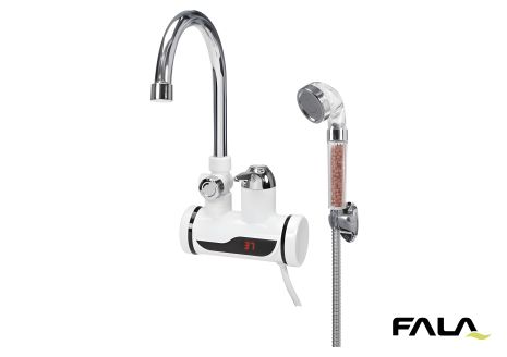 Водонагреватель с LCD-дисплеем KALTA-4 FALA 3 кВт до 60°C, душевая комплектация Vorel 75924