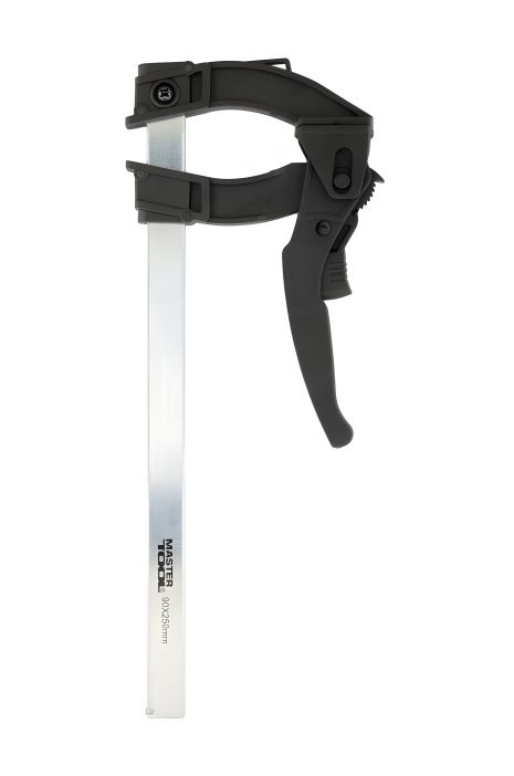 Столярна струбцина F-Type швидкозатискна 250х90 мм 600 Н MASTERTOOL 07-0014