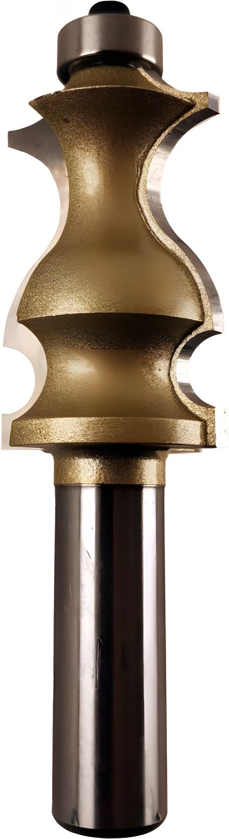 Кромочная фигурная фреза с нижним подшипником D-27 мм, d-12 мм Pobedit P-2034-2712