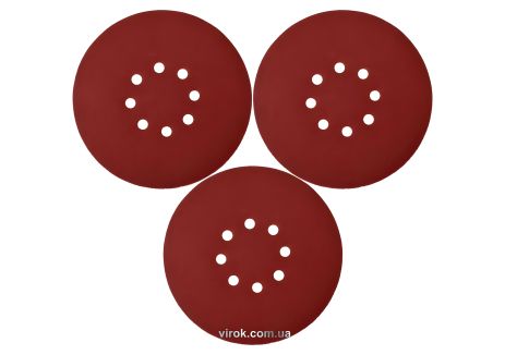 Комлект шліфувальних кіл з липучкою Ø=180 мм, P150, YT-82341, за 3 штуки YaTo YT-83465