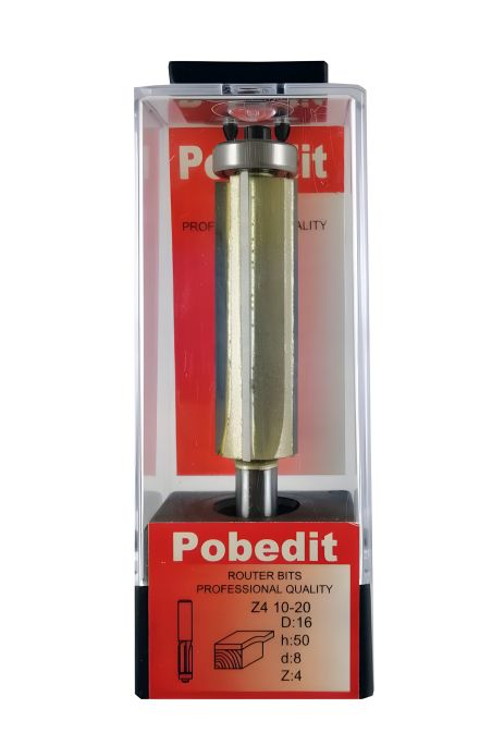 Пряма обкатувальна фреза з нижнім підшипником, D-16 мм, d-8 мм, Pobedit P-1020-08z4-1650