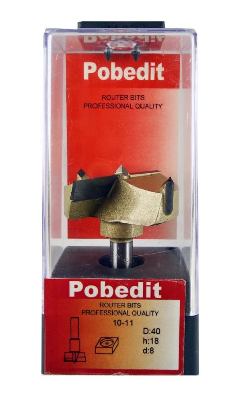 Форстнер фреза D-40 мм, d-8 мм Pobedit P-1011-08-40 Форстнер фреза D-40 мм, d-8 мм Pobedit P-1011-08-40