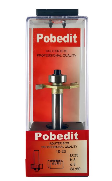 Фреза для выборки четверти 33мм, 3мм, 8мм Pobedit P-1023-08-03 Фреза для выборки четверти 33мм, 3мм, 8мм Pobedit P-1023-08-03