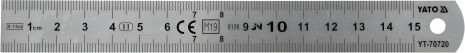 Нержавеющей стали линейка 150 x 19 мм Yato YT-70720