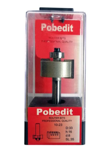 Фреза для выборки четверти 33x16x8 мм Pobedit P-1023-08-16 Фреза для выборки четверти 33x16x8 мм Pobedit P-1023-08-16