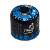 Газовий балон одоразового використання з різьбленням (7/16"), 300g/600ml, для плит/кемпінгу (EN417) VIROK 44V158