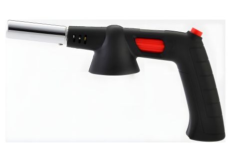 Газовая горелка с цанговым соединением и ручкой, пьезоподжиг, керамическое сопло Virok 44V182 Газовая горелка с цанговым соединением и ручкой, пьезоподжиг, керамическое сопло Virok 44V182