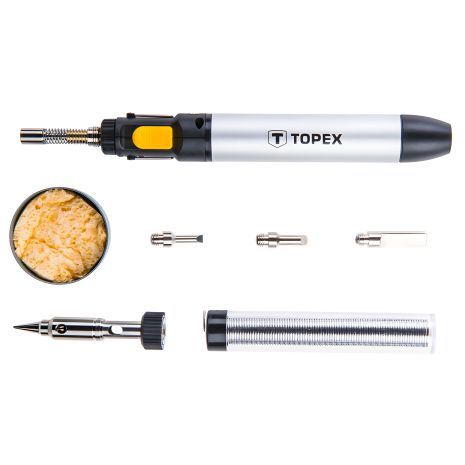 Газовий пальник 12 мл, Topex 44E108 (набір з наконечниками)