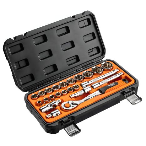 Сменные Головки Набор 1/2", 23 шт., NEO 08-694 Сменные Головки Набор 1/2", 23 шт., NEO 08-694