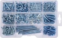 Набор шурупов, гвоздей, шайб и гаек, 580 шт. Vorel 24122