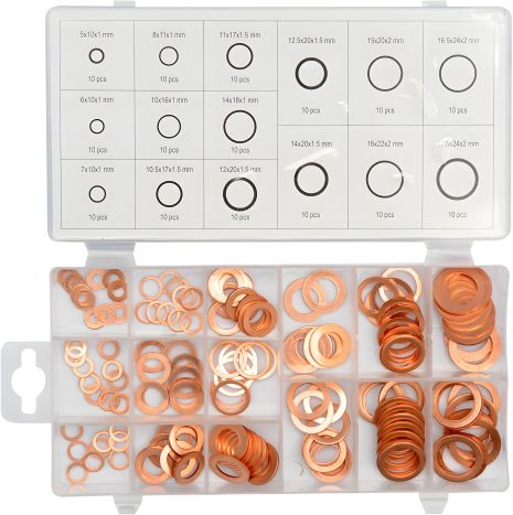 Мідні шайби набір Yato YT-06871 Мідні шайби набір Yato YT-06871