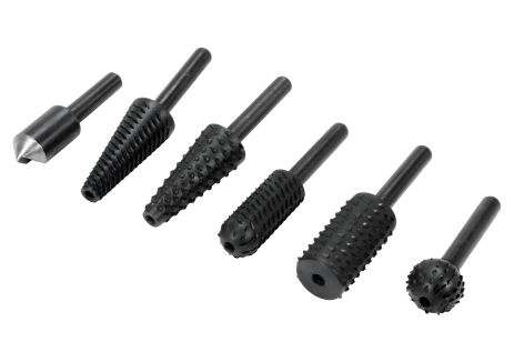 Набір різних фрез по металу та дереву для дриля, зі шпінделем Ø= 6 мм, 6 шт. Yato YT-61712