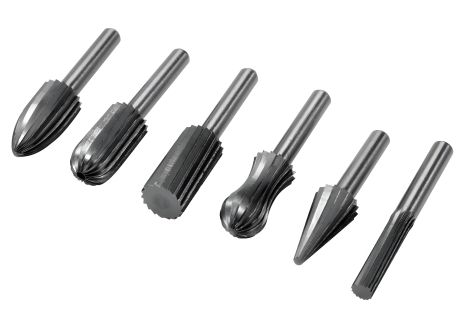 Комплект фрез для металла Ø= 6 мм, 6 шт., Yato YT-61711