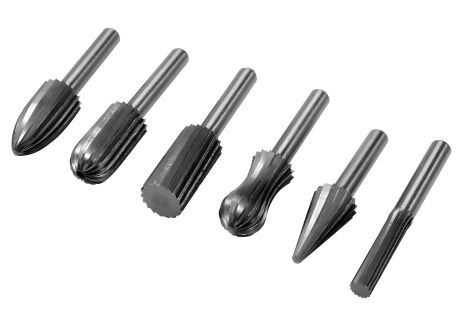 Комплект фрез для металла Ø= 6 мм, 6 шт., Yato YT-61711