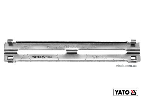 Напрямник для напилка з кліпсовим кріпленням Ø4.8 x 190 х 30 мм під 10°/25°/30°/35° Yato YT-85049