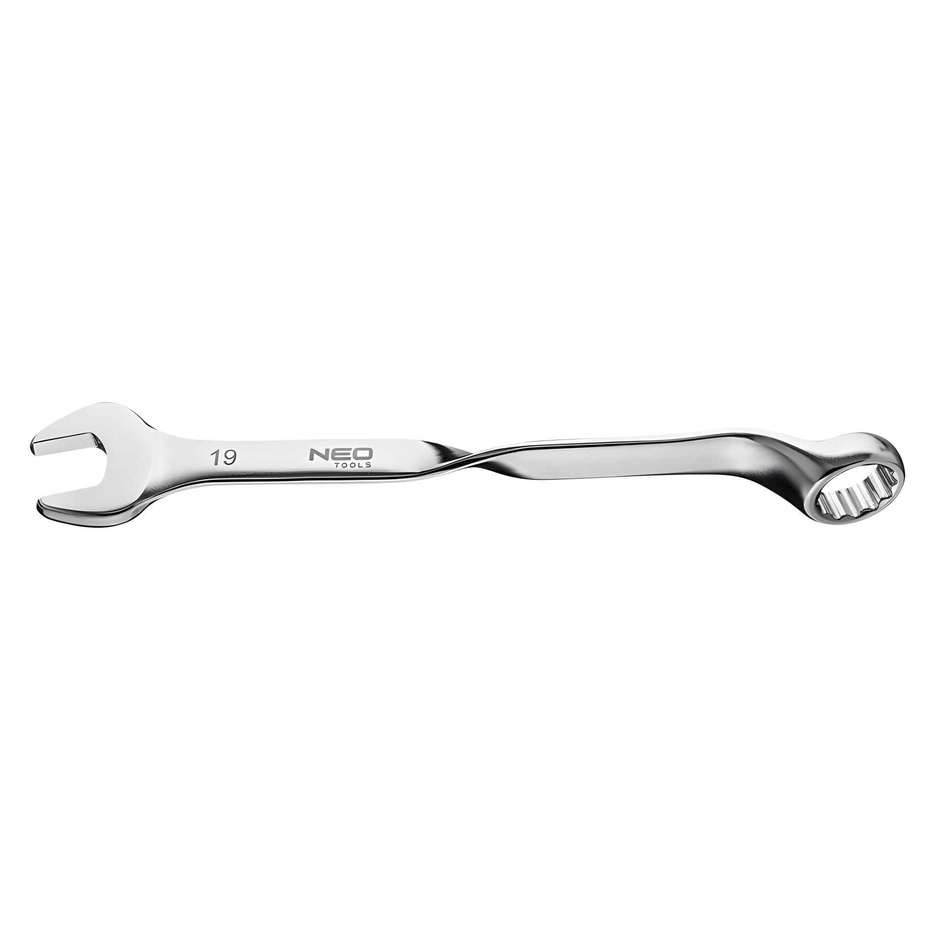 Изогнутый комбинированный ключ 90° 19 мм, сталь CrV NEO 09-785 Изогнутый комбинированный ключ 90° 19 мм, сталь CrV NEO 09-785