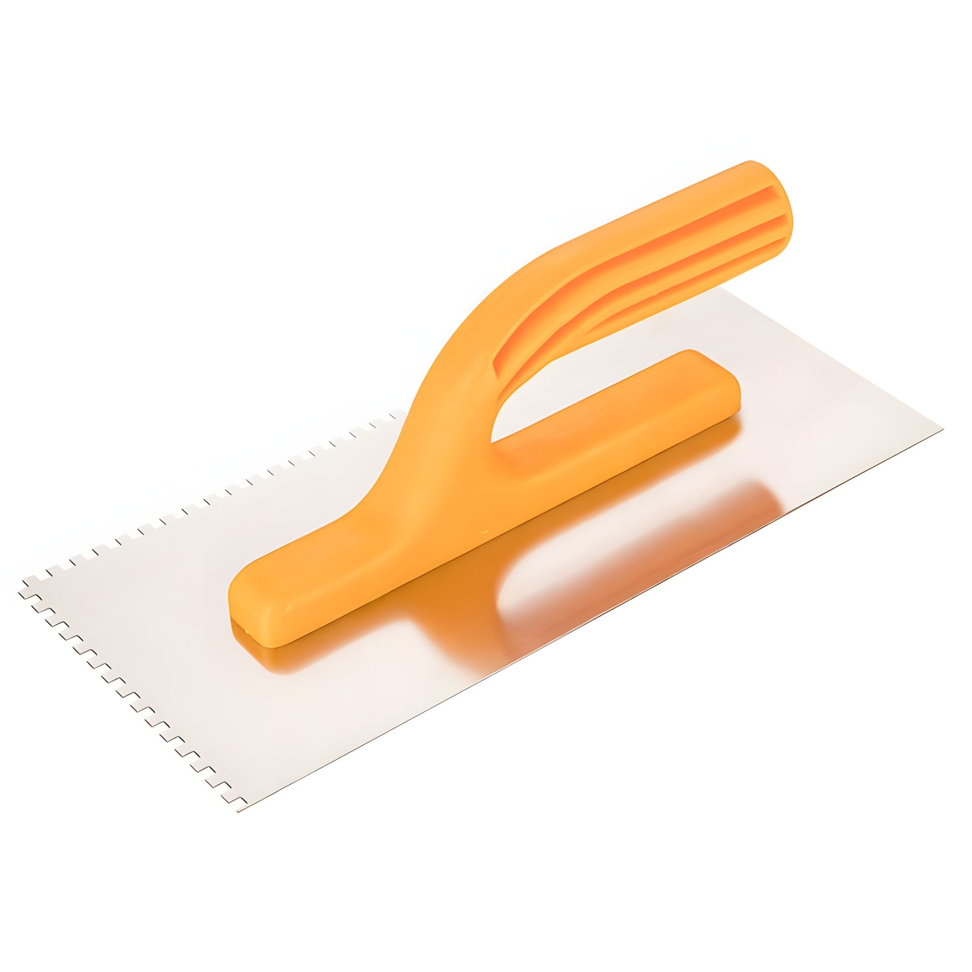 Зубчастий шпатель 4 x 4 x 4 мм, пластмасова рукоятка, робоча поверхня 280 x 130 мм Topex 13A284 Зубчастий шпатель 4 x 4 x 4 мм, пластмасова рукоятка, робоча поверхня 280 x 130 мм Topex 13A284