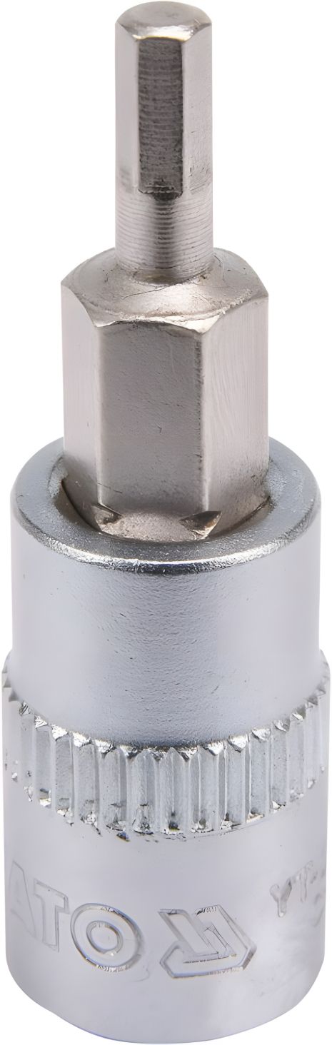 Головка торцевая с насадкой HEX 1/4" H3 x 37 мм, Yato YT-04370