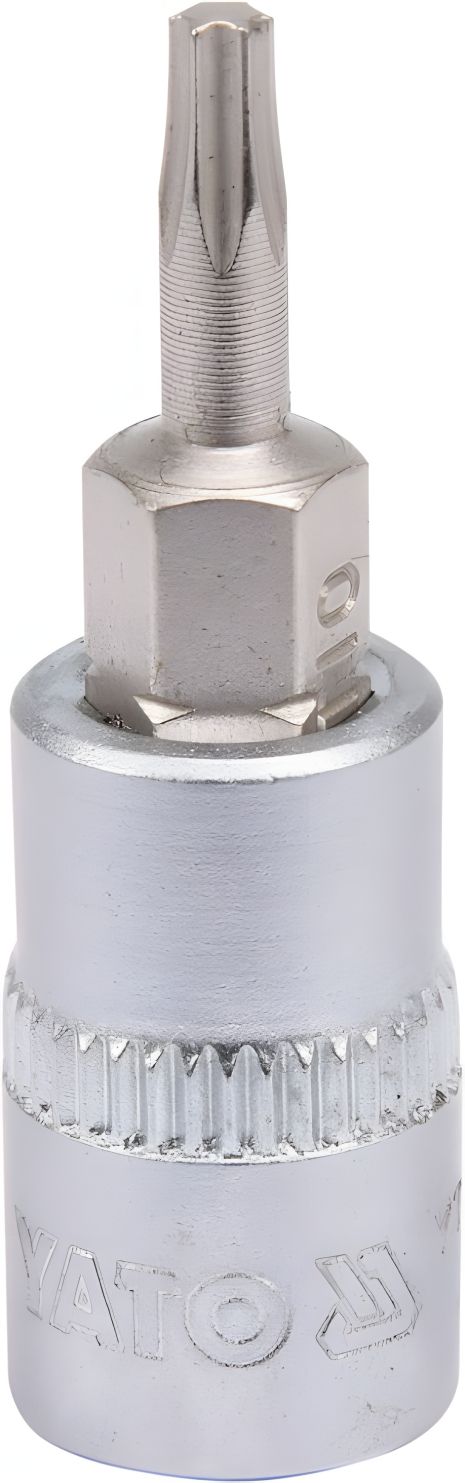 Yato TORX 1/4" Т10 37 мм Головка торцева з викрутковою насадкою YT-04302 Yato TORX 1/4" Т10 37 мм Головка торцева з викрутковою насадкою YT-04302