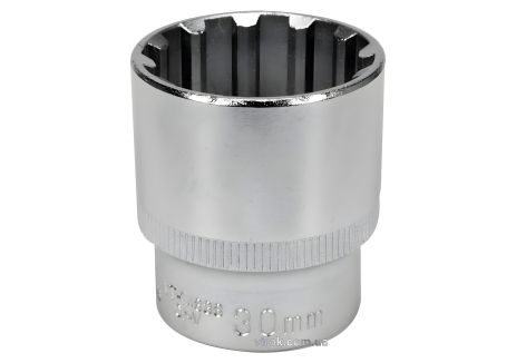 Торцевая головка Spline 1/2" M30, длина 42 мм, CrV [Блистер] YaTo YT-14838