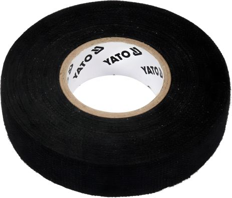 Ізоляційна стрічка тканинна чорна -40°С - +105°С 15 м x 19 x 0.3 мм Yato YT-81500