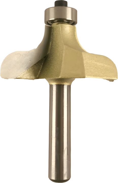 Кромкова фреза по дереву калювальна D-44.7 мм, R-8 мм, d-8 мм Pobedit P-2005-08-08