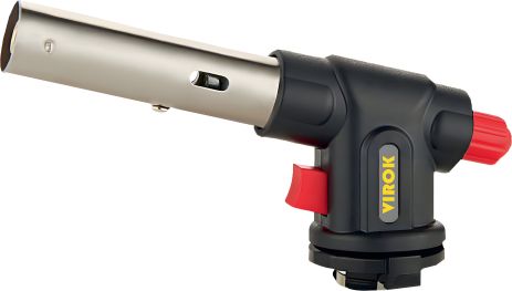 Газовий пальник з цанговим (швидким) з'єднанням, п'єзо запал Virok 44V163