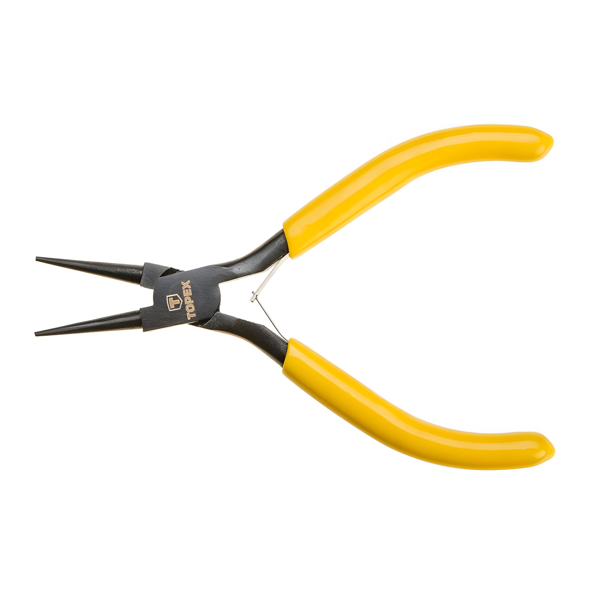 Плоскогубцы круглый изогнутые 125 мм, рукоятки с эластичным покрытием, разжимающая пружина Topex 32D034 Плоскогубцы круглый изогнутые 125 мм, рукоятки с эластичным покрытием, разжимающая пружина Topex 32D034