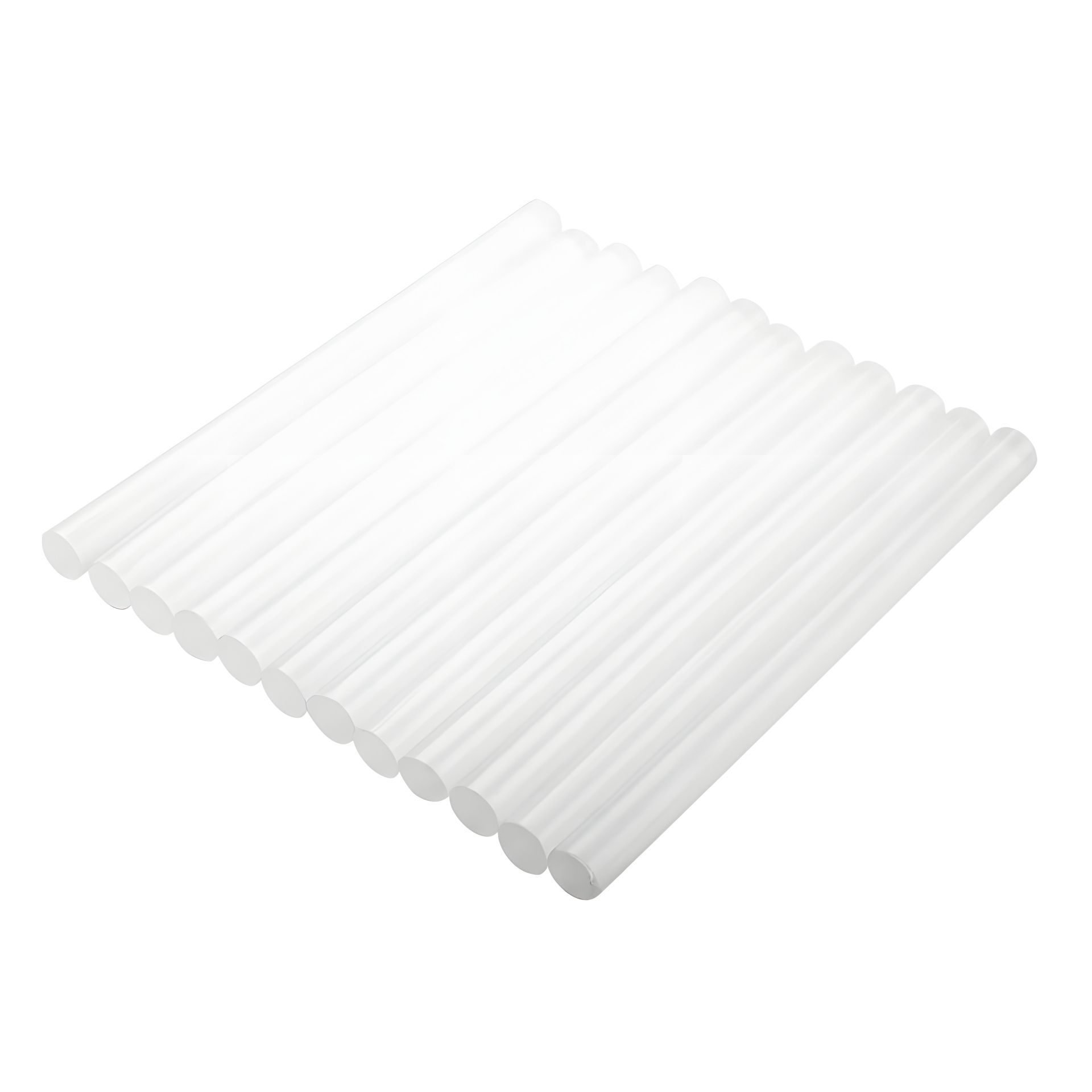 Клеевые стержни Topex 42E180 8 мм, 12 шт., прозрачные, 100 мм Клеевые стержни Topex 42E180 8 мм, 12 шт., прозрачные, 100 мм