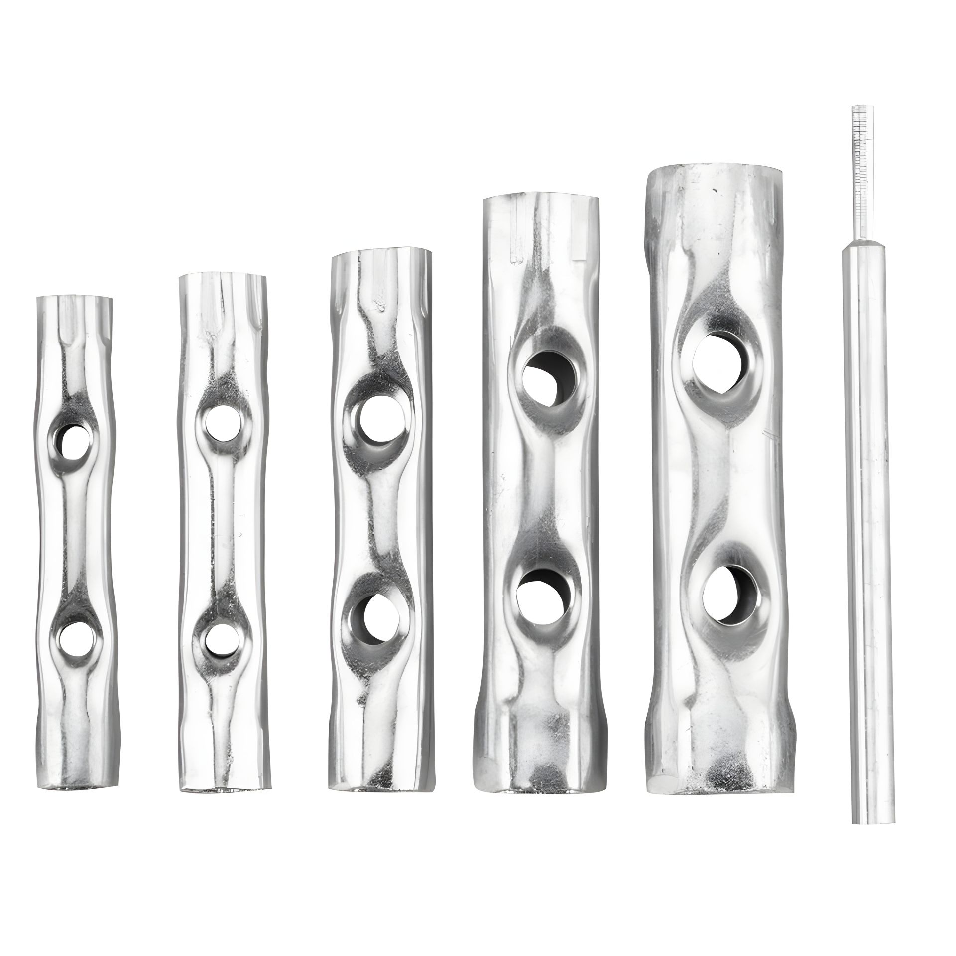 Ключи торцовые трубчатые 8-17 мм, набор 6 шт. Top Tools 35D191 Ключи торцовые трубчатые 8-17 мм, набор 6 шт. Top Tools 35D191