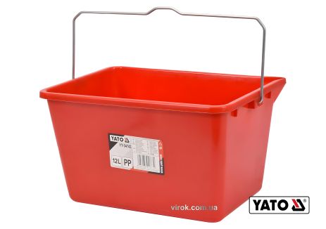 Пластиковое ведро с делениями 12 л для малярных работ YaTo YT-54742 Пластиковое ведро с делениями 12 л для малярных работ YaTo YT-54742