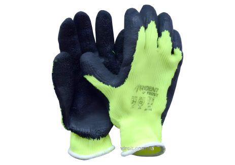 Жовті трикотажні рукавички TRIDENT-FROST, рифлений латексний розмір 10 VIROK 83V013 Жовті трикотажні рукавички TRIDENT-FROST, рифлений латексний розмір 10 VIROK 83V013