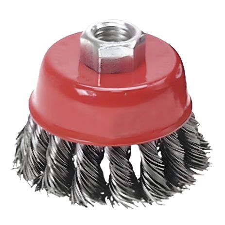 Щетка проволочная чашечная , усиленная конструкция, 100 мм x М14 VERTO 62H131