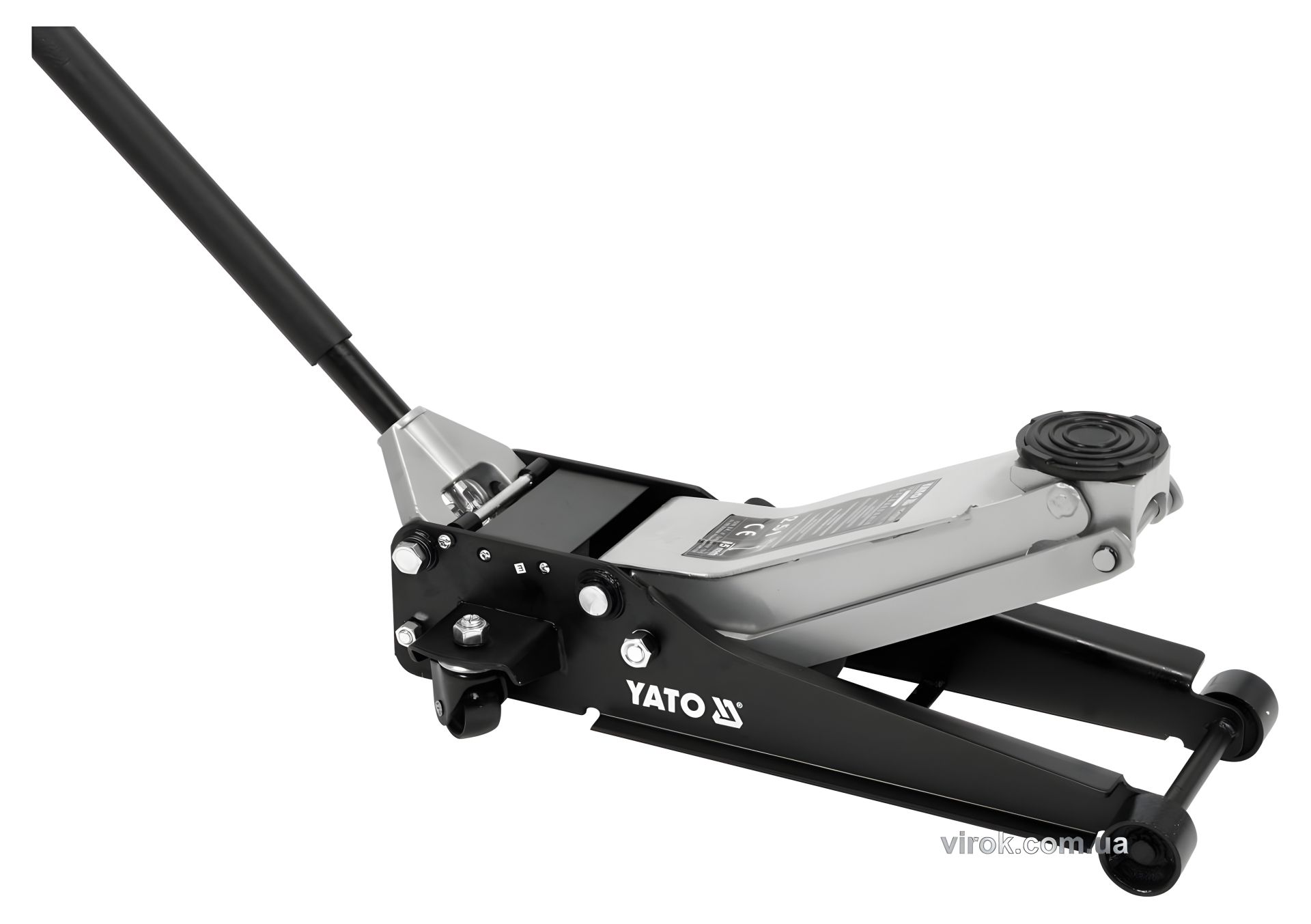 Домкрат гидравлический подкатной низкопрофильный 2.5 т Yato YT-17207 Домкрат гидравлический подкатной низкопрофильный 2.5 т Yato YT-17207