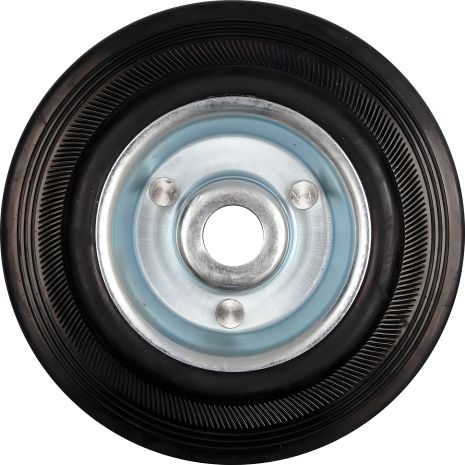 Колесо з чорної гуми; Ø = 200 мм, b = 44 мм, навантаження - 150 кг, Vorel 87456