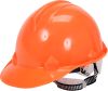 Каска для защиты головы оранжевая из материала HDPE Vorel 74171