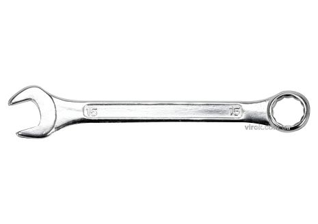 Ріжково-накидний ключ STHOR: М 15 мм, з вуглецевої сталі Vorel 51049