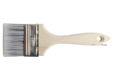 Малярная плоская кисть воскованная 76 мм SUPER PROFI TM три вида щетины Virok 19V576